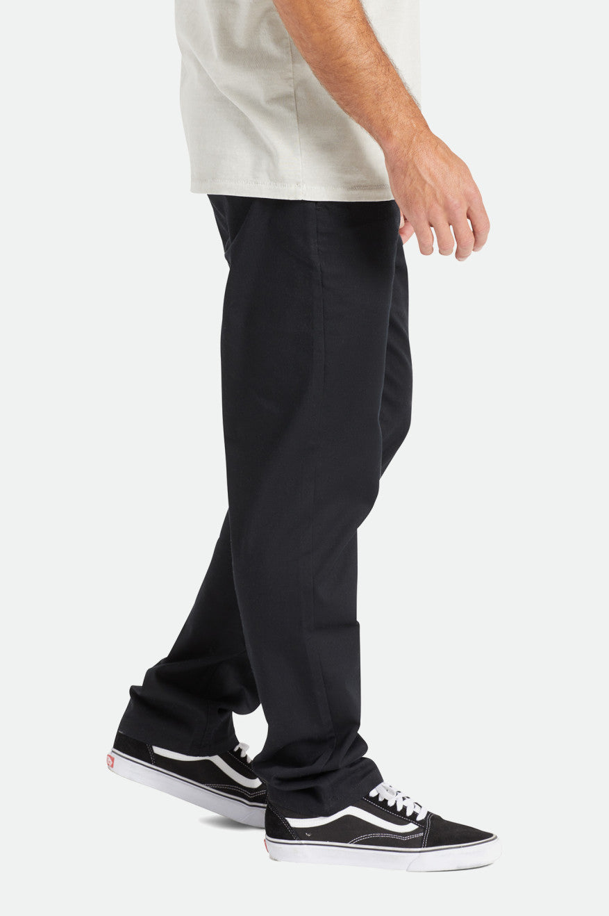 Black Men's Brixton Choice Chino Regular Pants | 327648-XUT