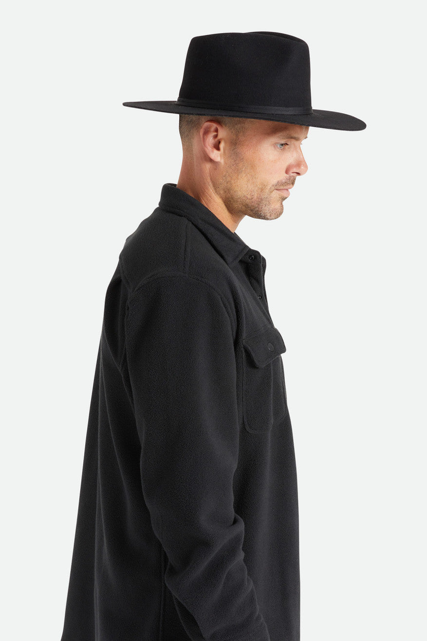 Black Men's Brixton Cohen Cowboy Hats | 315670-FCQ