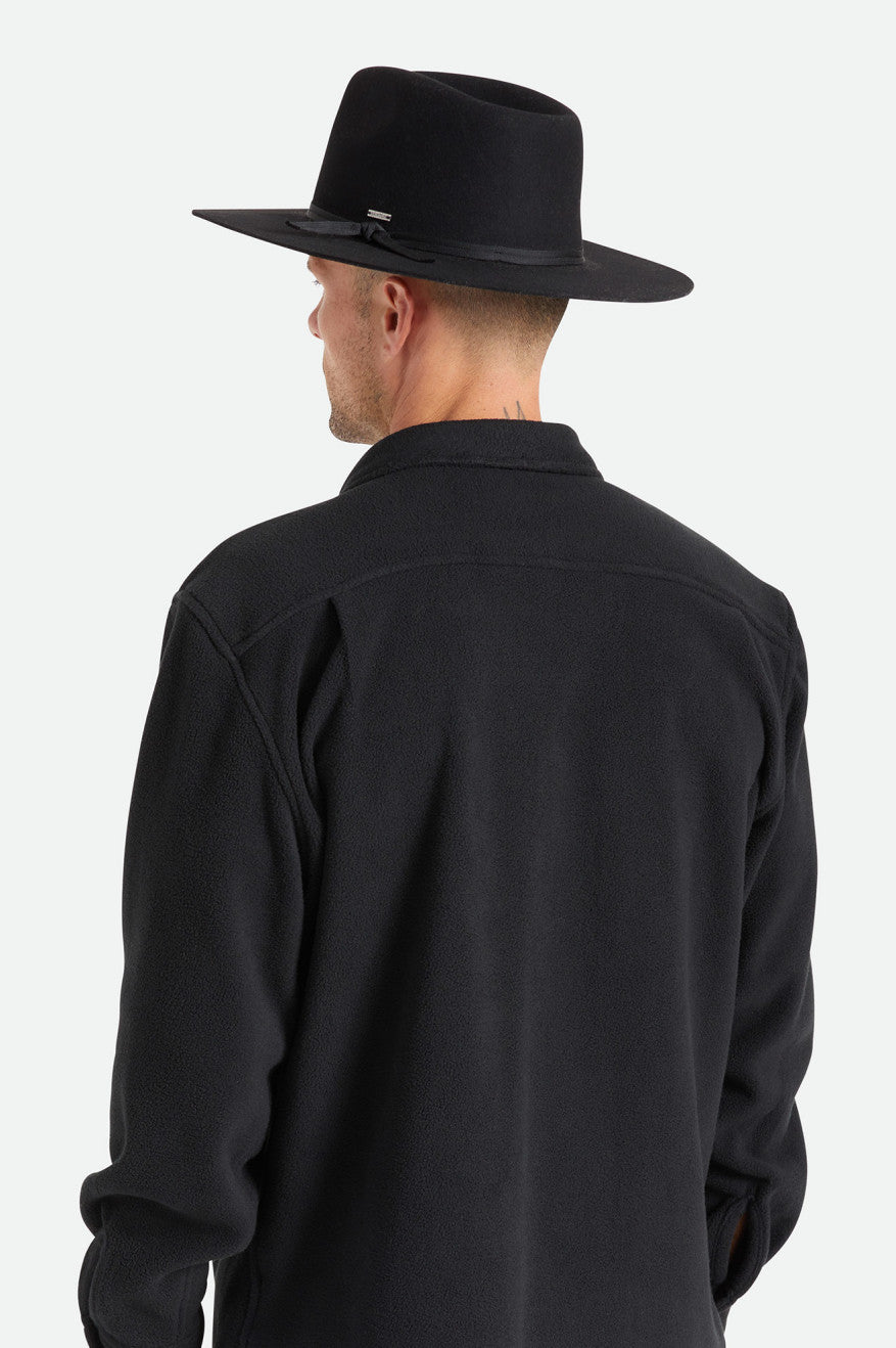 Black Men's Brixton Cohen Cowboy Hats | 315670-FCQ