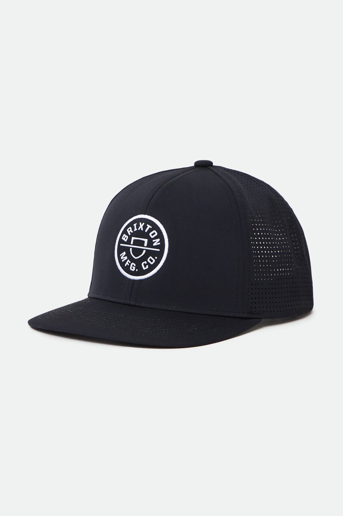 Black Men\'s Brixton Crest Netplus MP Caps | 075892-GDT