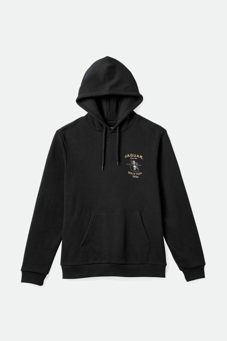 Black Men's Brixton Fender Jaguar Claws Hoodie | 481326-XZP