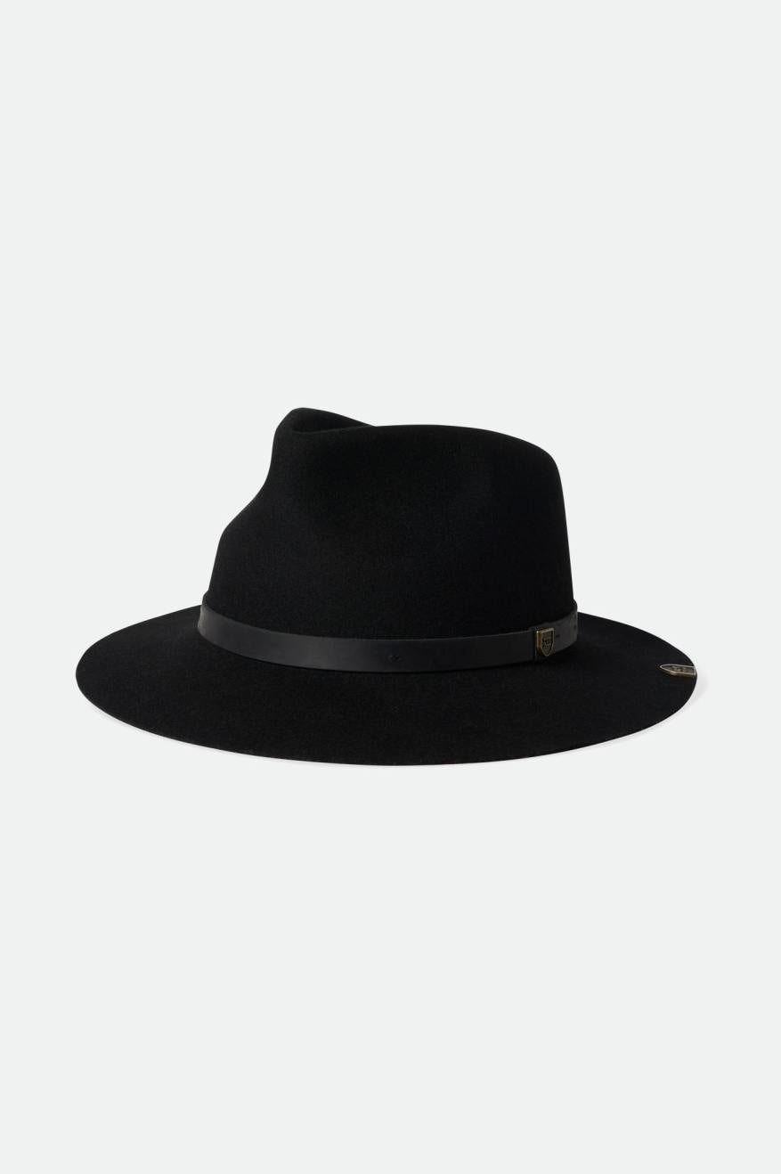 Black Men\'s Brixton Fender Jaguar Reverb Fedoras | 470916-BOT