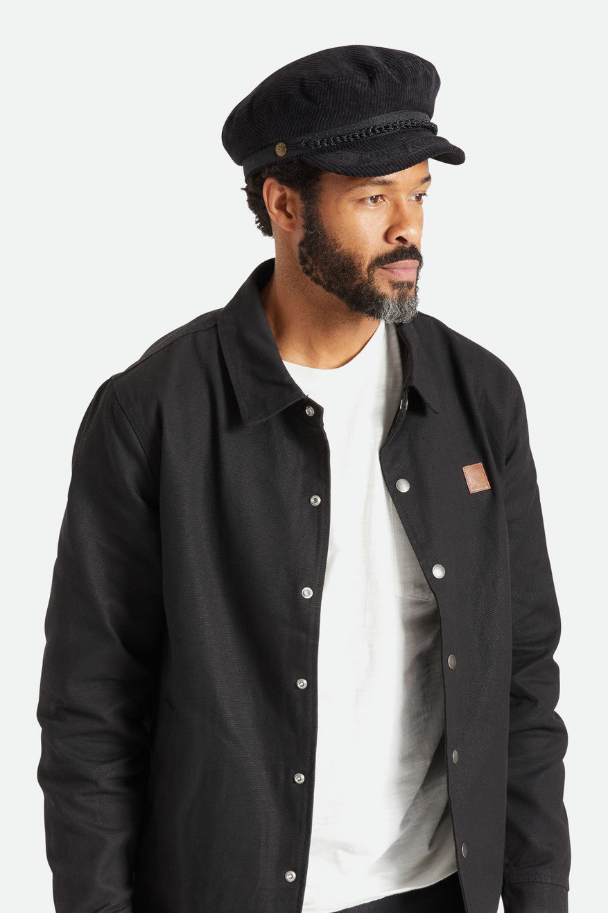 Black Men's Brixton Fiddler Reserve Hats | 287940-CUH