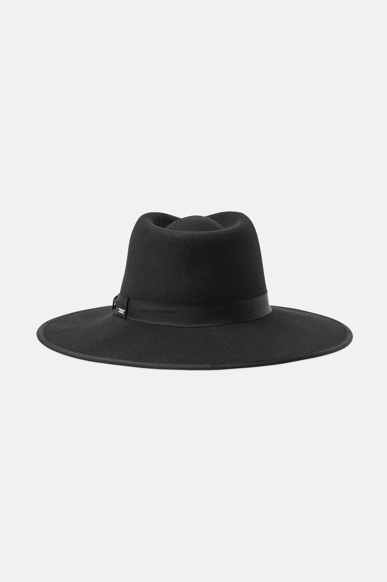 Black Men's Brixton Jo Rancher Hats | 524860-UBX