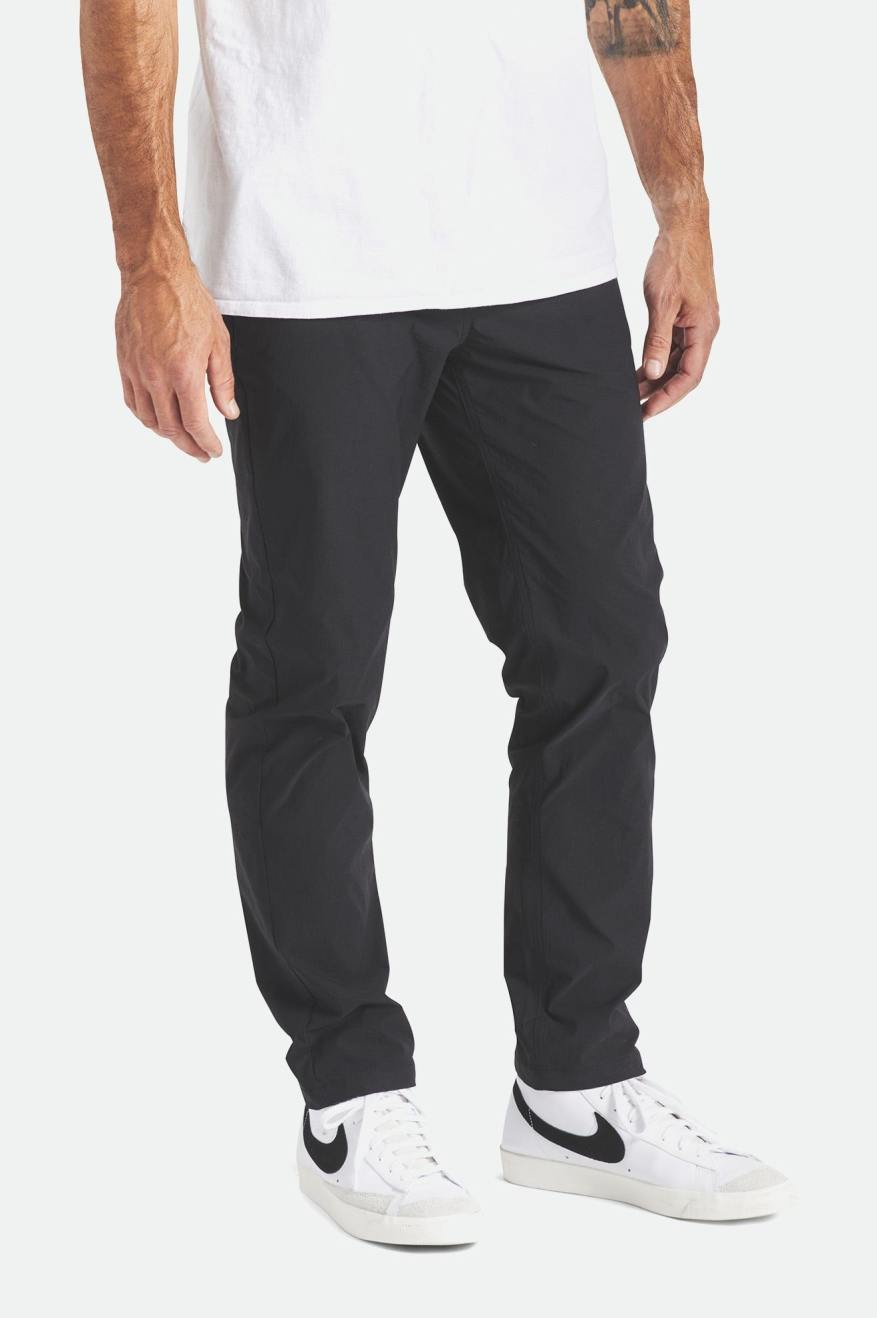 Black Men's Brixton Knox Utility Slim Pants | 680794-AFH