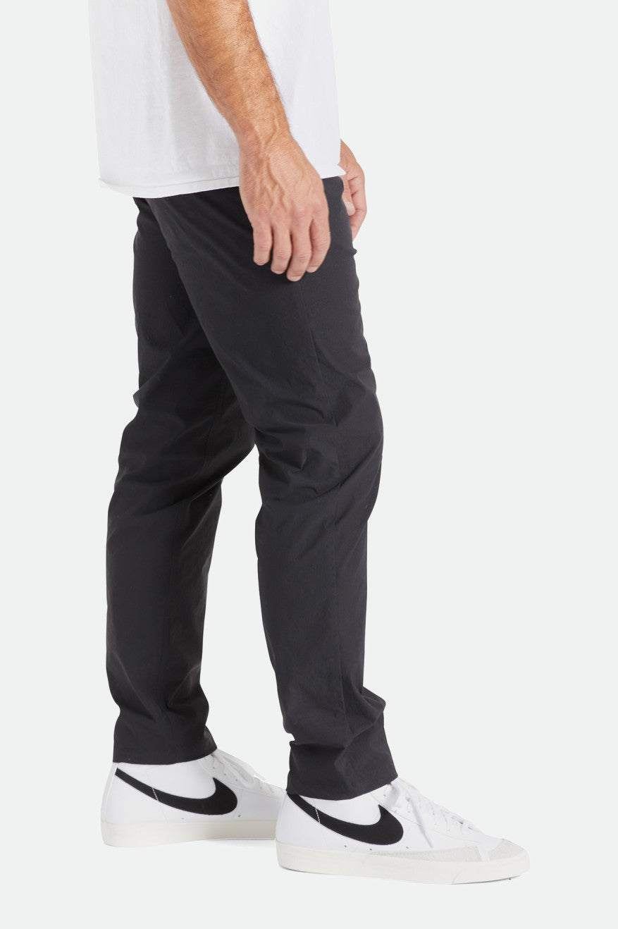 Black Men's Brixton Knox Utility Slim Pants | 680794-AFH