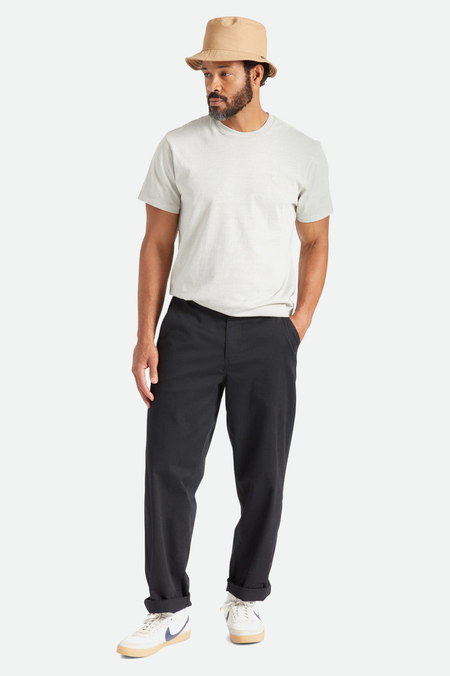 Black Men's Brixton Medina Pants | 539102-XNO