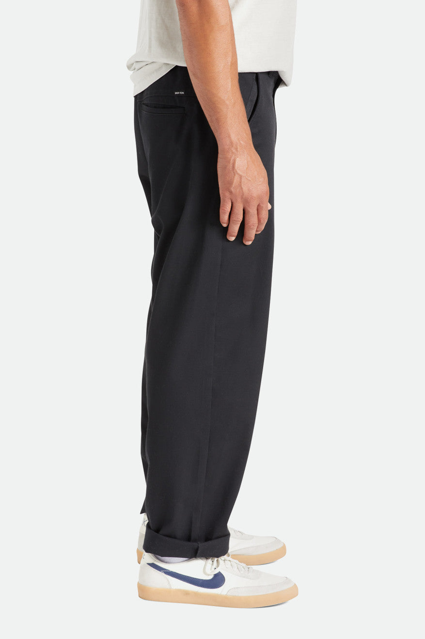 Black Men's Brixton Medina Pants | 539102-XNO