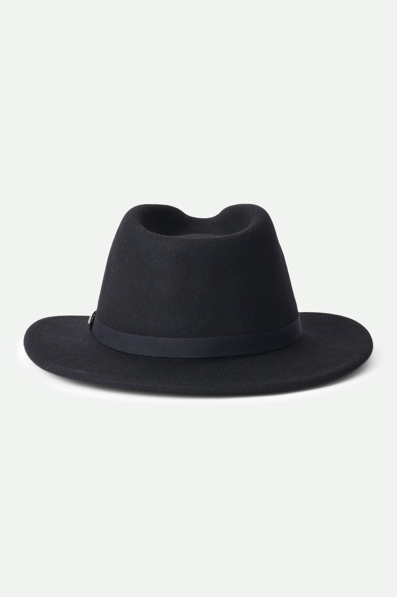 Black Men's Brixton Messer Packable Fedoras | 619240-PNG