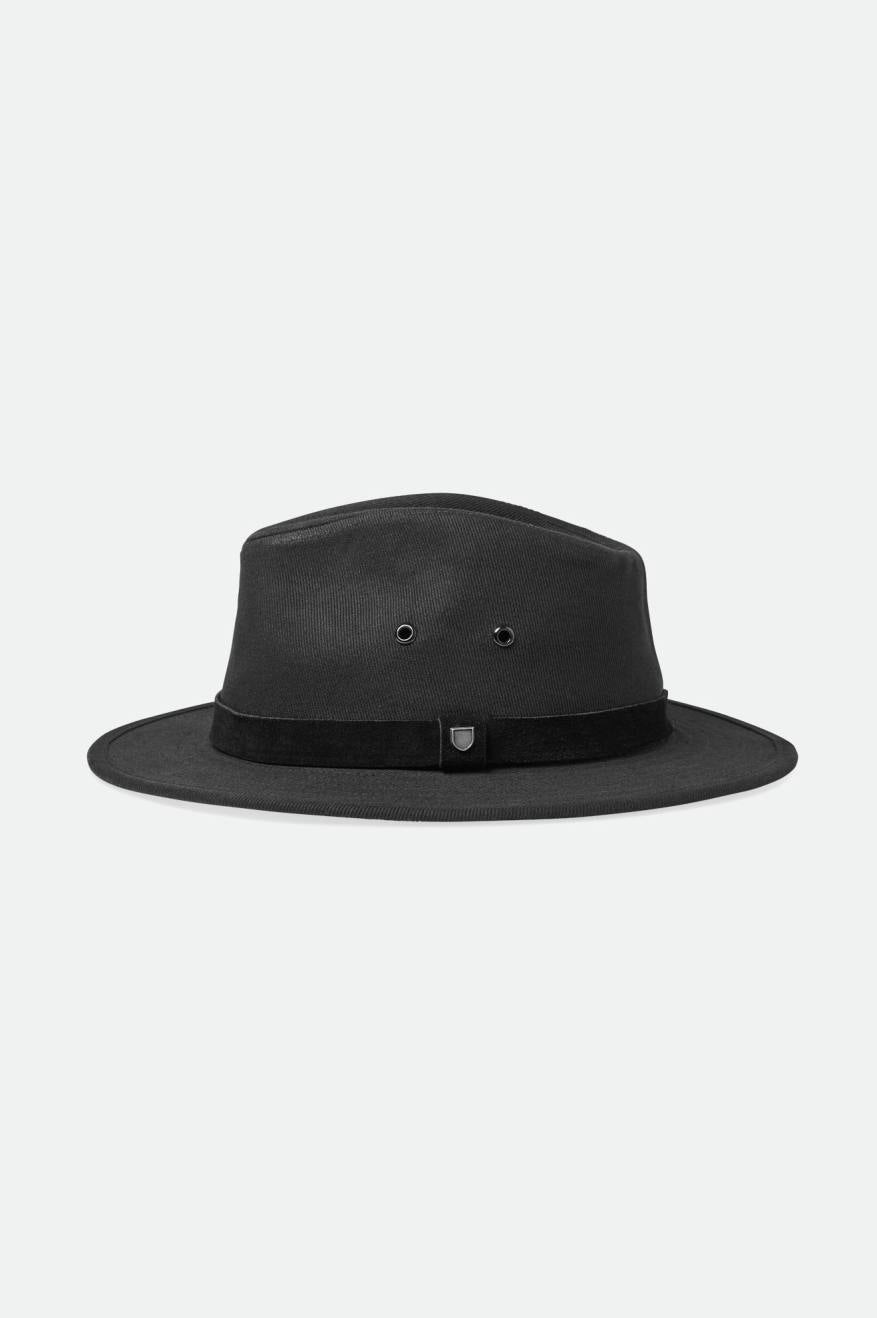 Black Men's Brixton Messer Utility Adventure Fedoras | 893754-VPR