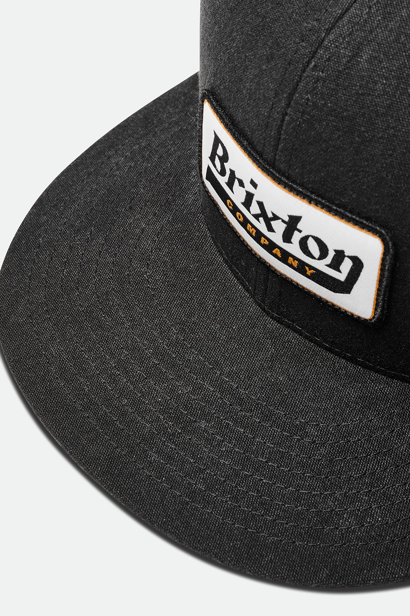 Black Men's Brixton Steadfast HP Caps | 521794-KGI