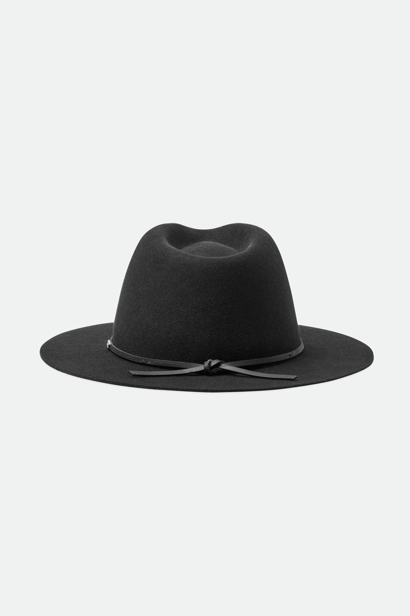 Black Men's Brixton Wesley Fedoras | 168927-WLO