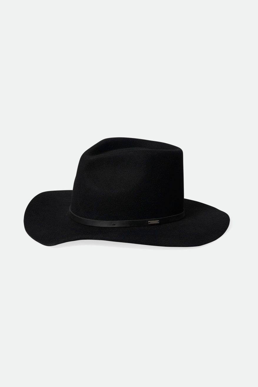 Black Men\'s Brixton Whiskey River Cowboy Hats | 061327-OLA