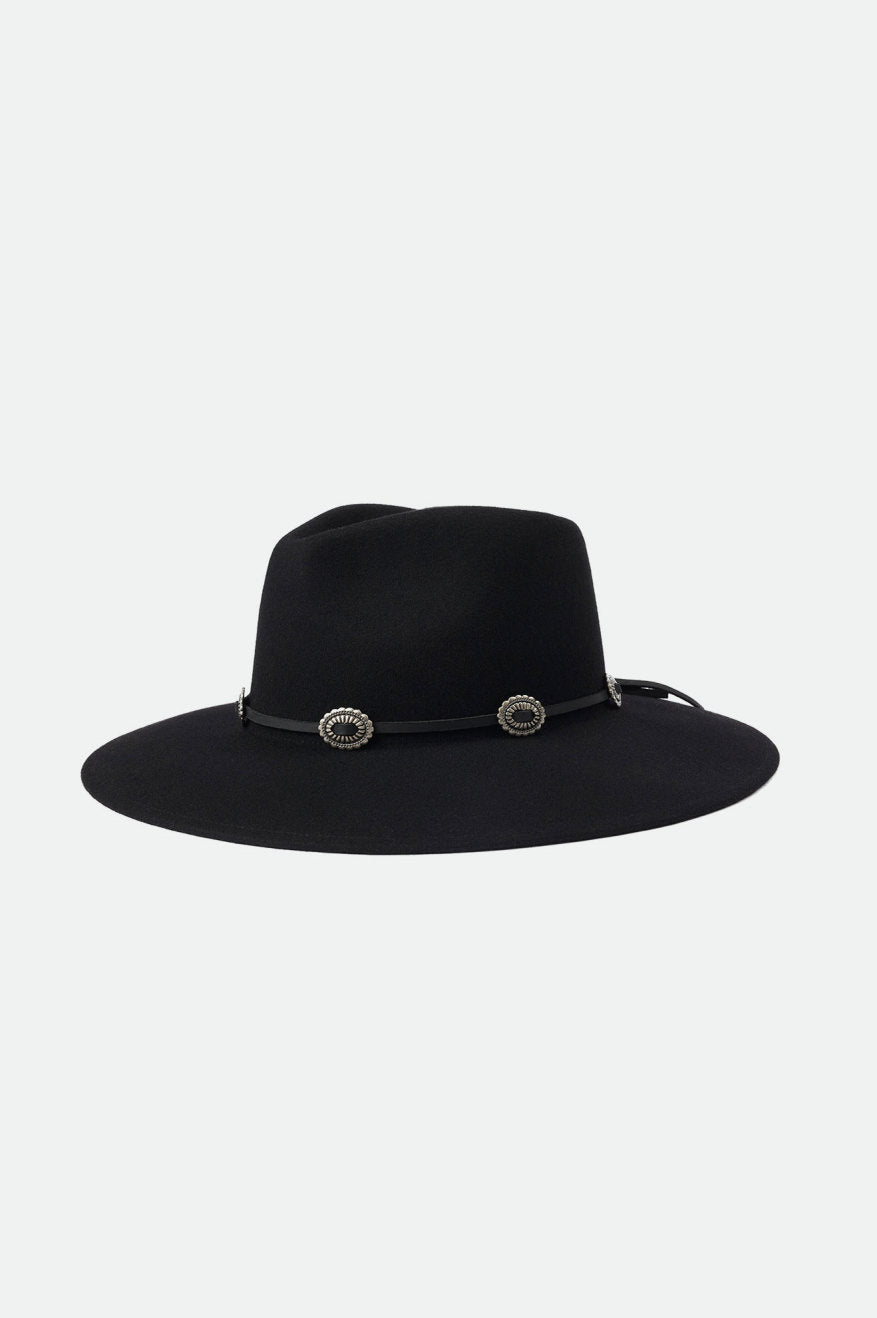 Black Unisex Brixton Adjustable Western Hat Band Accessories | 618257-QAX