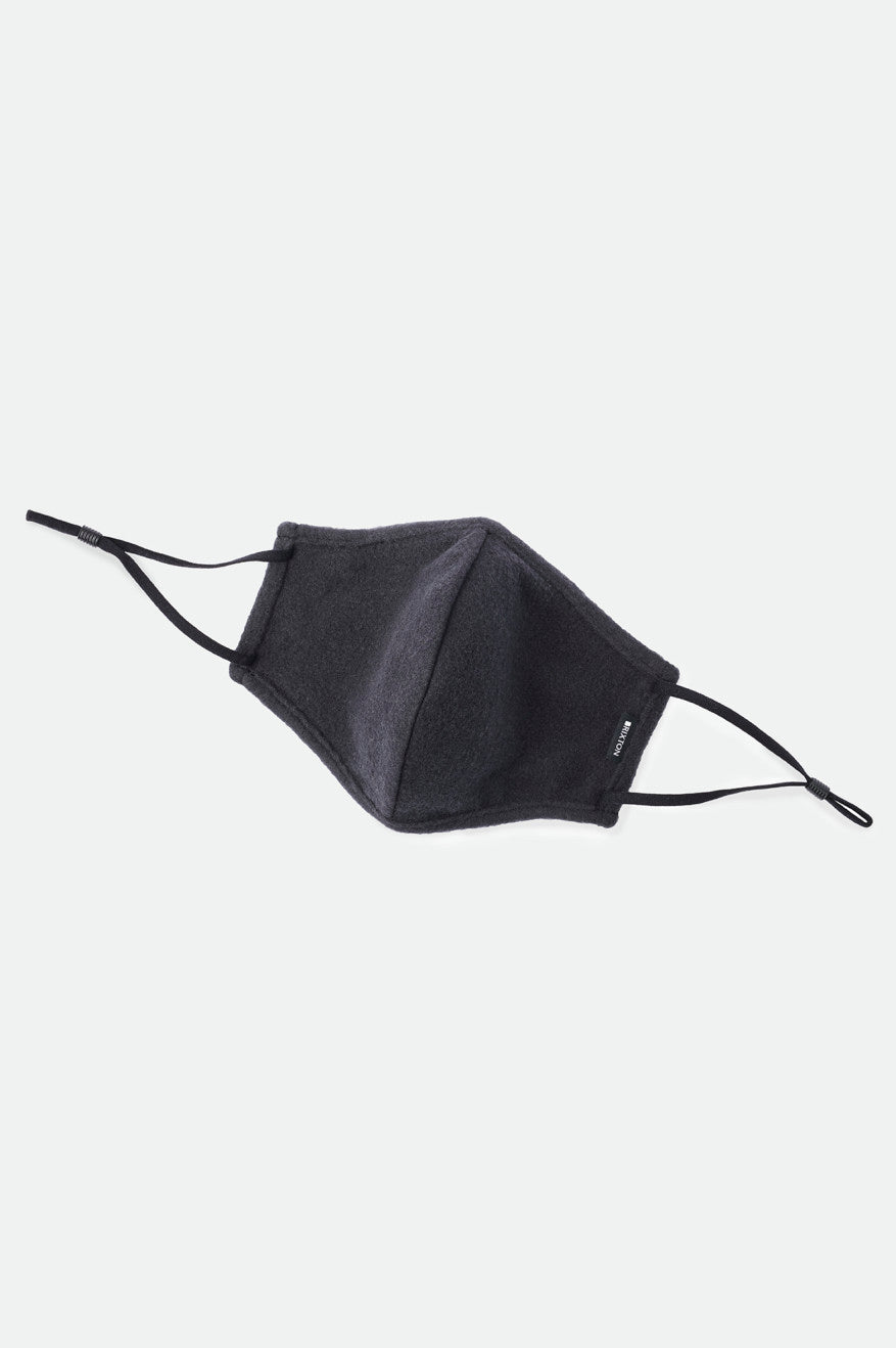 Black Unisex Brixton Arctic Fleece Face Masks | 874195-YDE