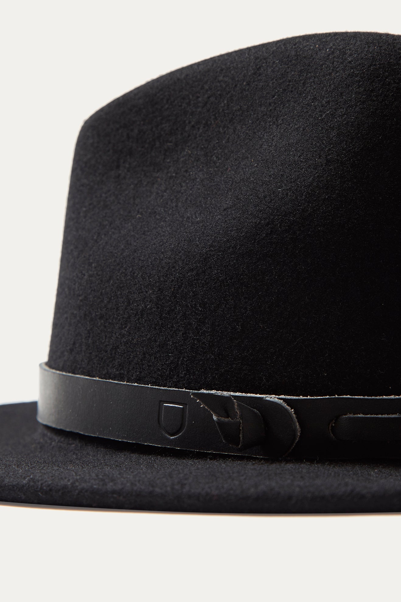 Black Unisex Brixton Artifact Leather Adjustable Hat Band Accessories | 863501-ISP