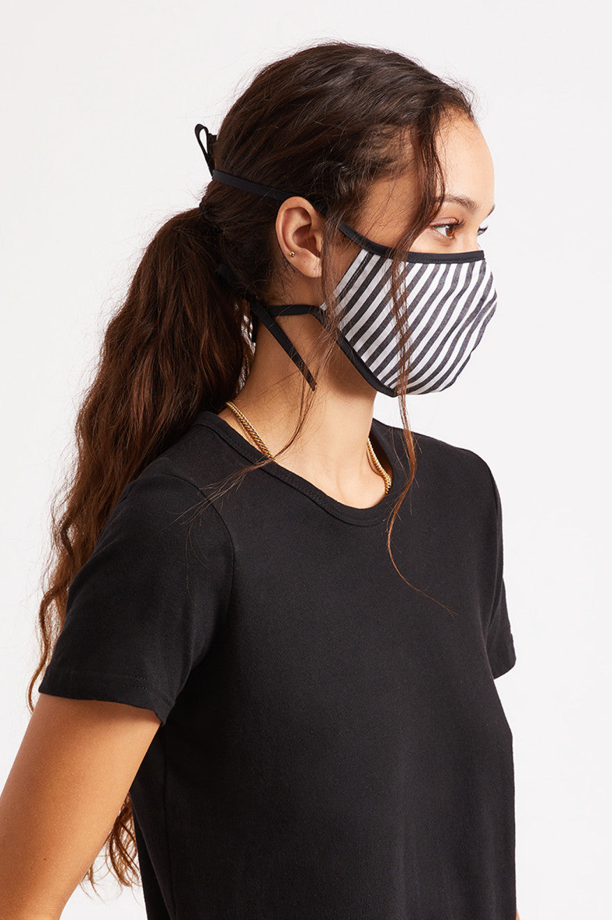 Black Unisex Brixton Lightweight Antimicrobial Face Masks | 961378-QTH