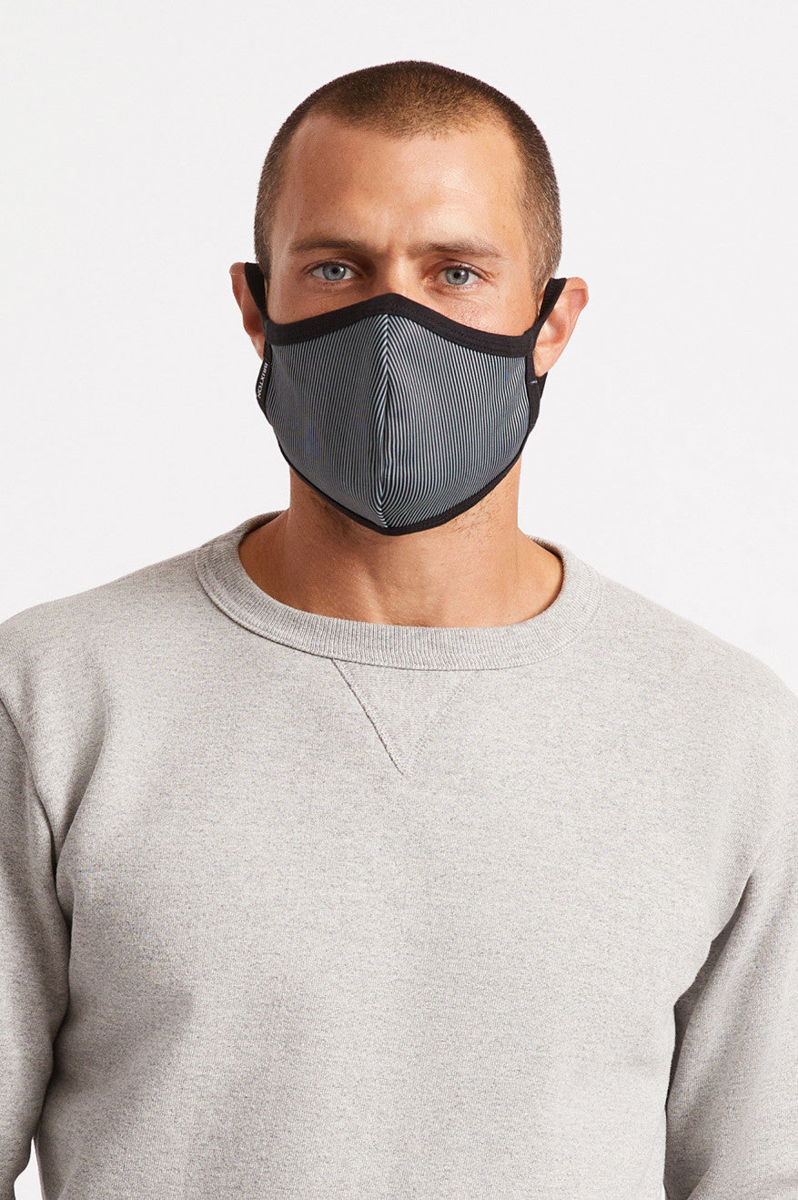 Black Unisex Brixton Reversible Face Masks | 174953-ABN