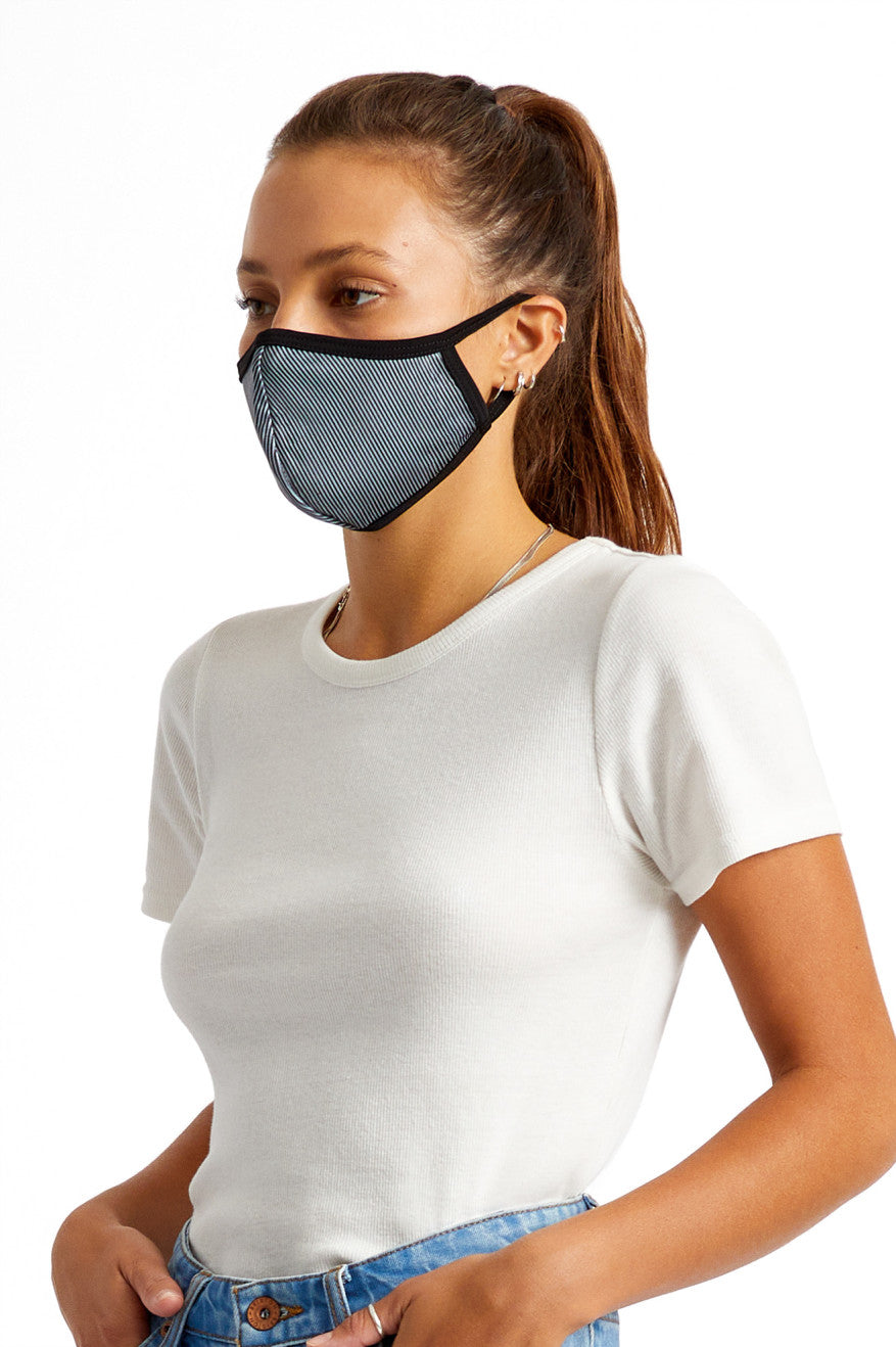 Black Unisex Brixton Reversible Face Masks | 174953-ABN