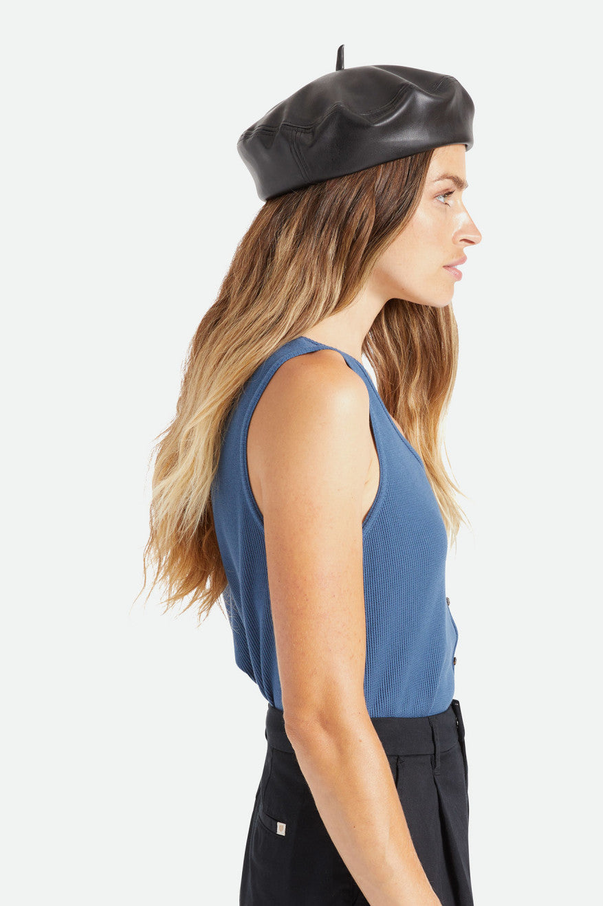 Black Women's Brixton Audrey II Beret Hats | 869307-GVY