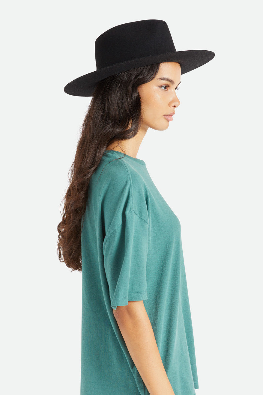 Black Women's Brixton Cohen Cowboy Hat Hats | 307849-DQX