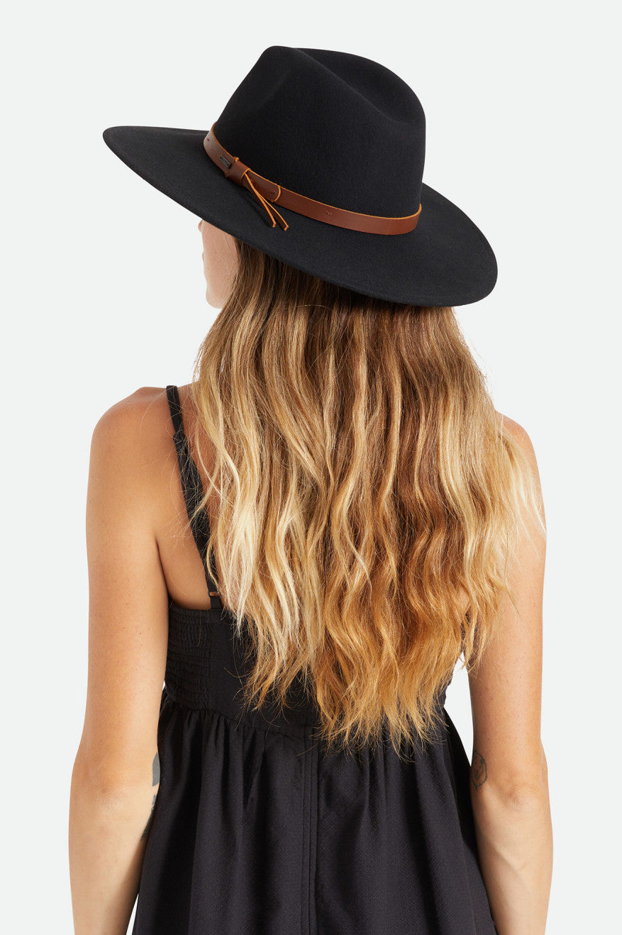 Black Women's Brixton Field Proper Hat Hats | 541079-NAU