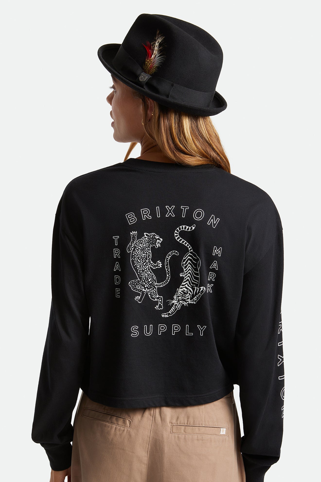 Black Women's Brixton Gain Fedora Fedoras | 809546-LIK