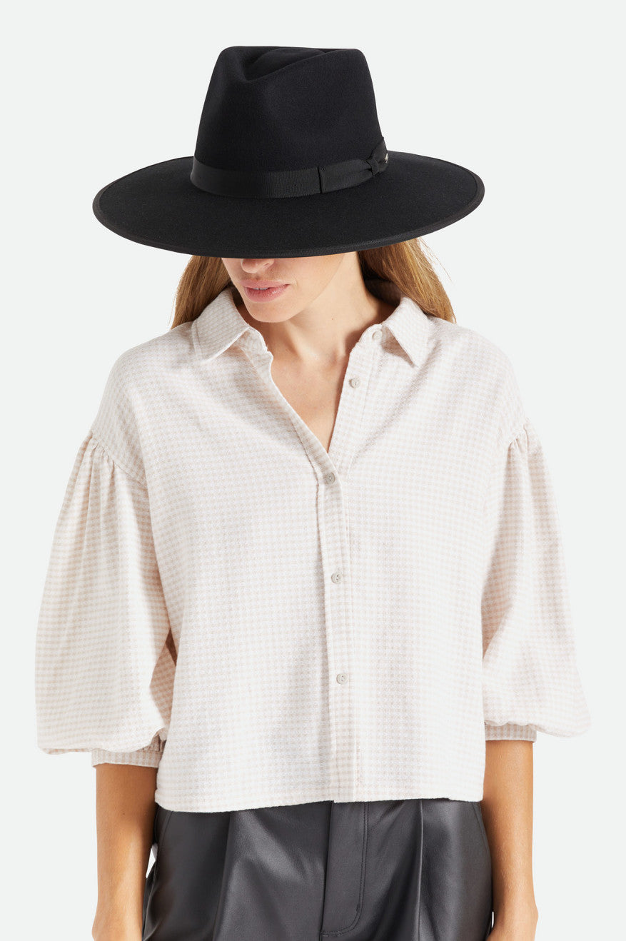 Black Women's Brixton Jo Rancher Hat Hats | 349851-KRO