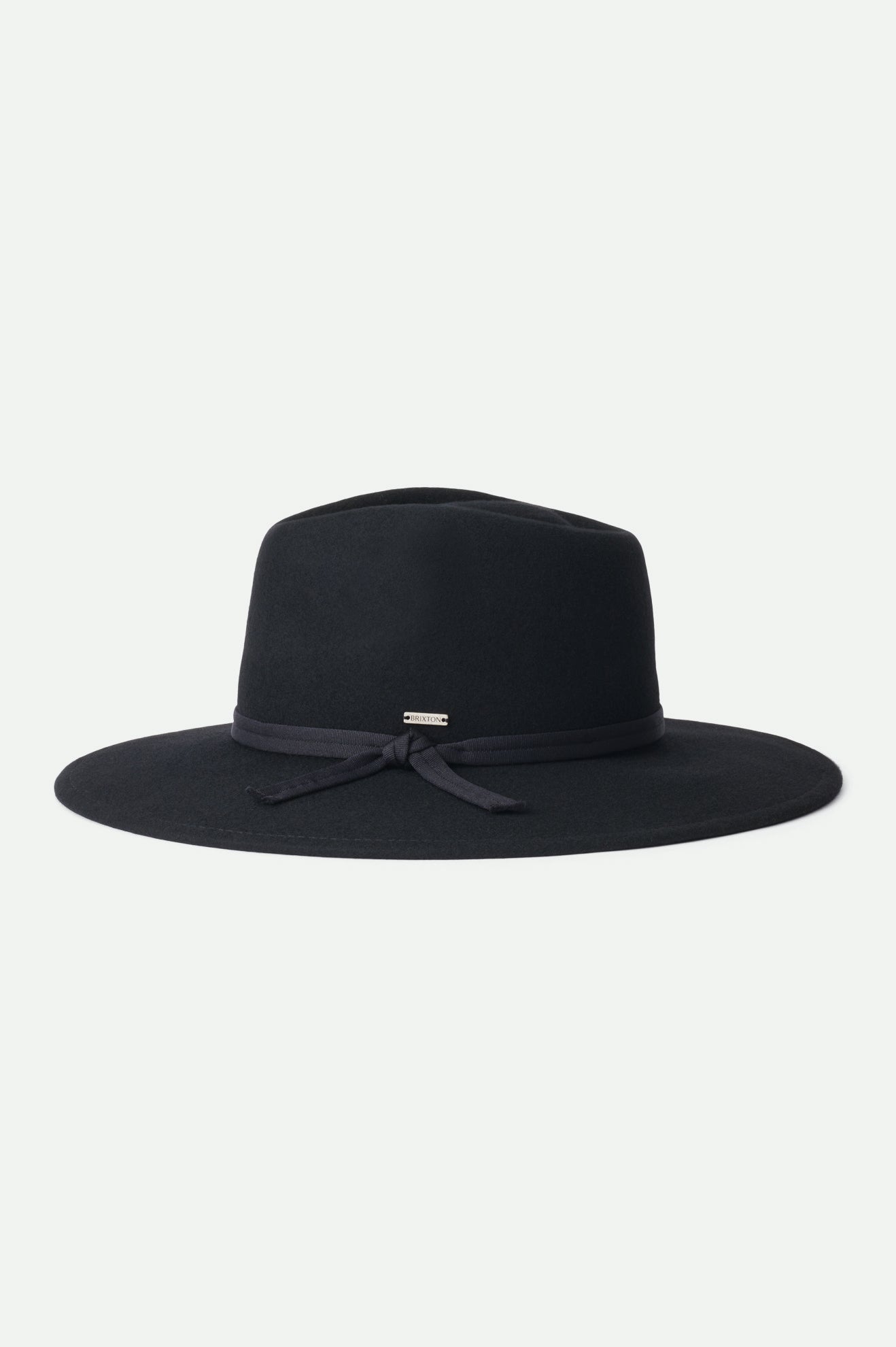 Black Women's Brixton Joanna Felt Packable Hat Hats | 514907-LKM