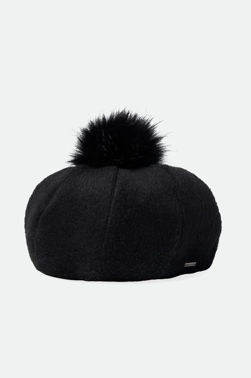 Black Women's Brixton Natalie Oversized Pom Berets | 507964-MJX