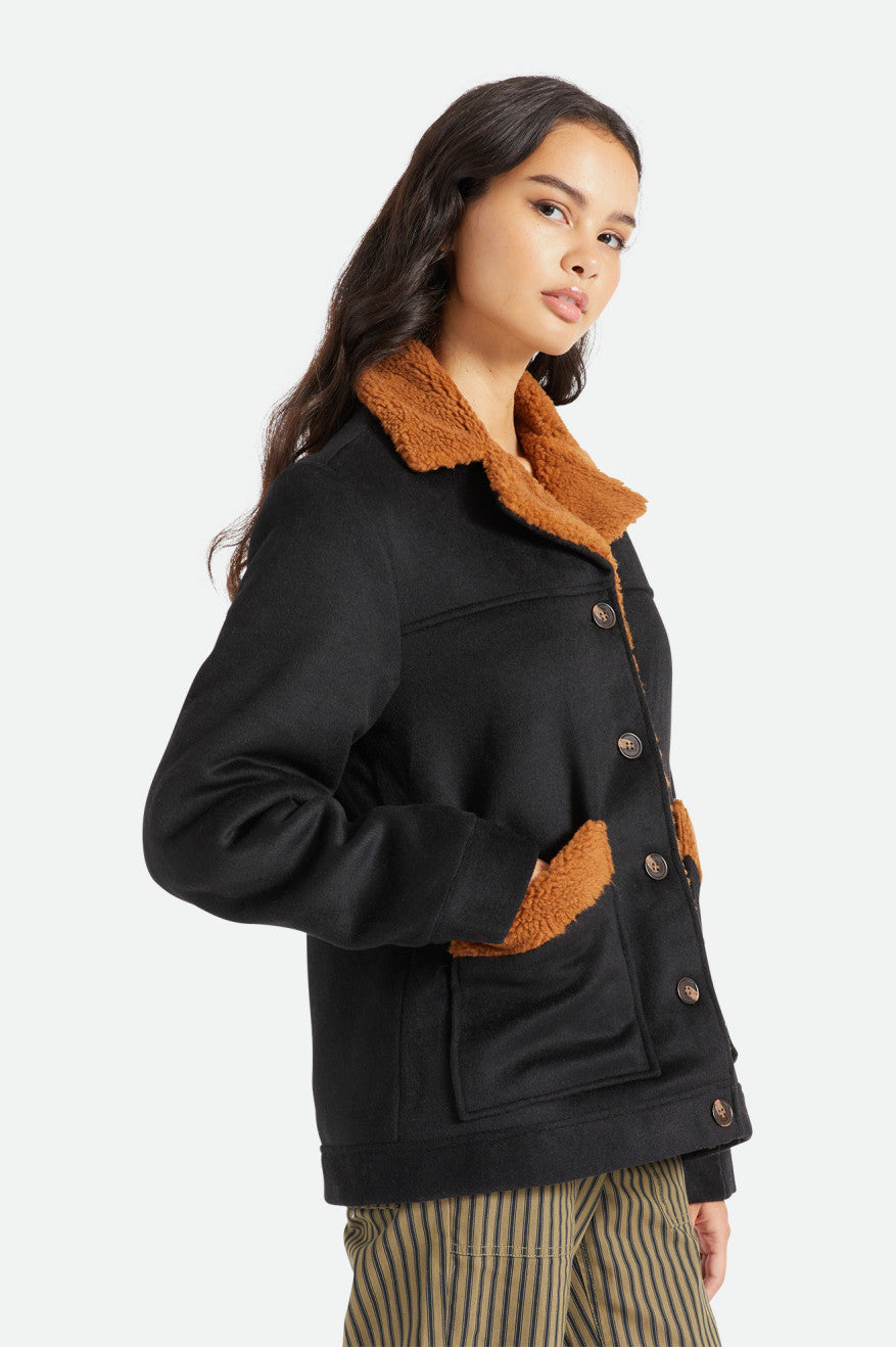 Black Women's Brixton Nouvelle Jackets | 521679-CVO