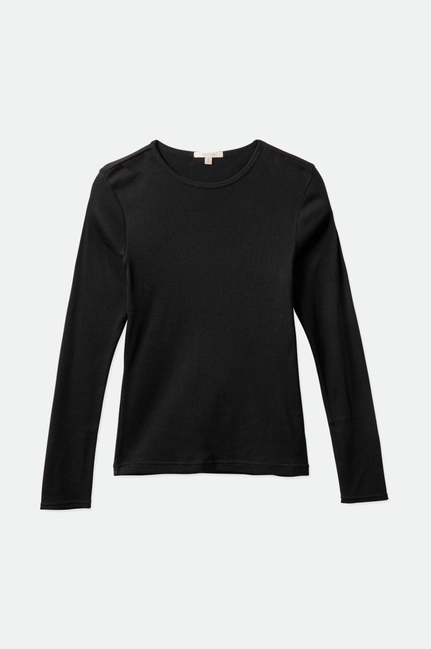 Black Women's Brixton Tennessee L/S Tee Tops | 867059-PDR