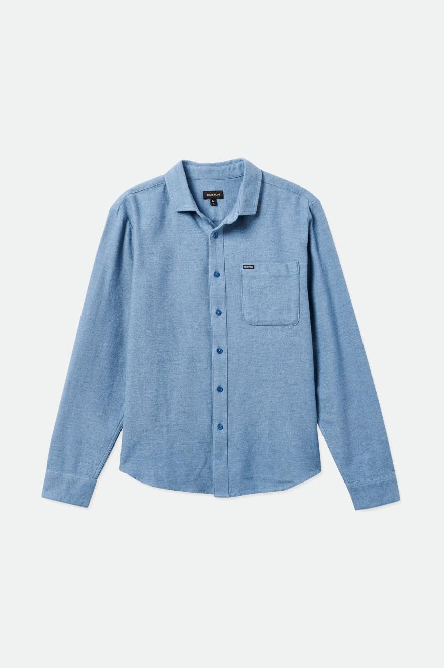 Blue Men's Brixton Bixby Reserve L/S Wovens | 218934-KGJ