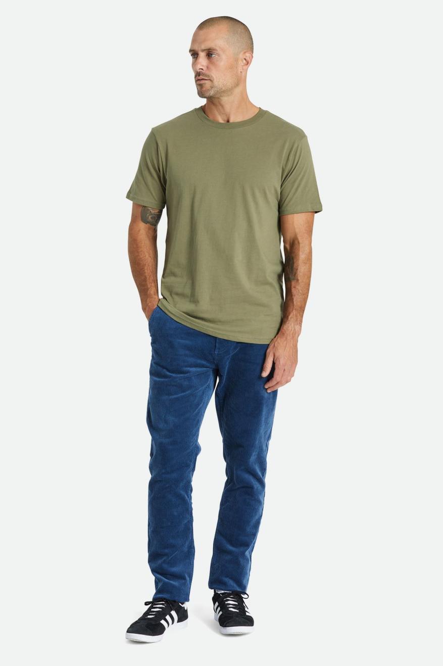 Blue Men's Brixton Choice Chino Regular Pants | 410962-TZU