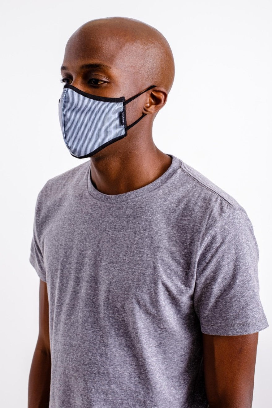 Blue Unisex Brixton Antimicrobial 4-Way Stretch Face Masks | 152643-MDZ