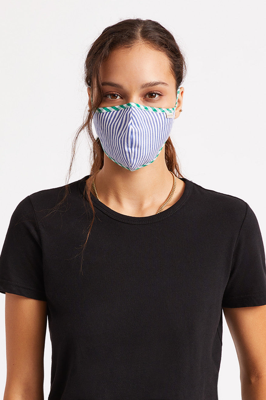 Blue Unisex Brixton Lightweight Antimicrobial Face Masks | 843196-UFI