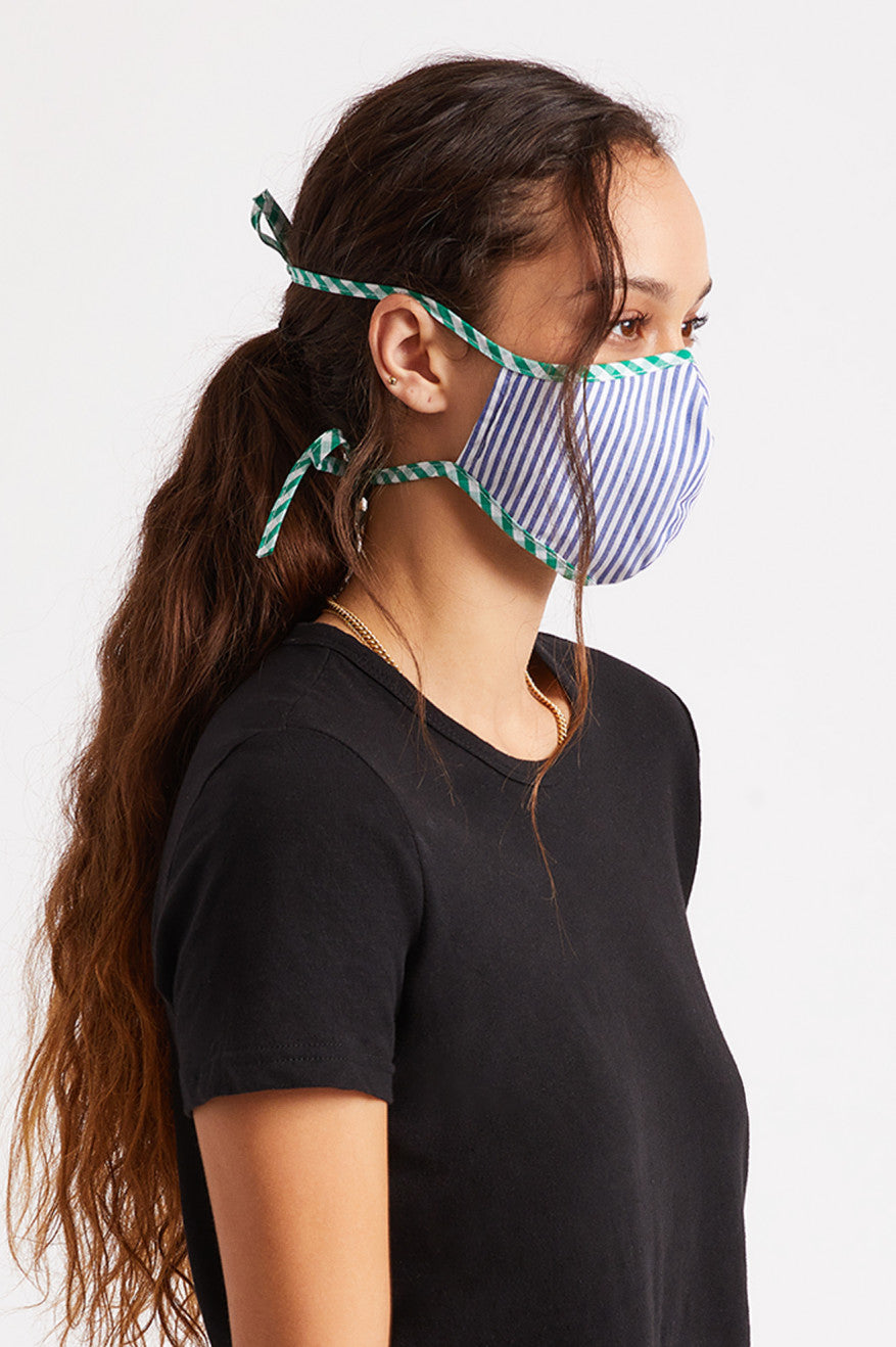 Blue Unisex Brixton Lightweight Antimicrobial Face Masks | 843196-UFI