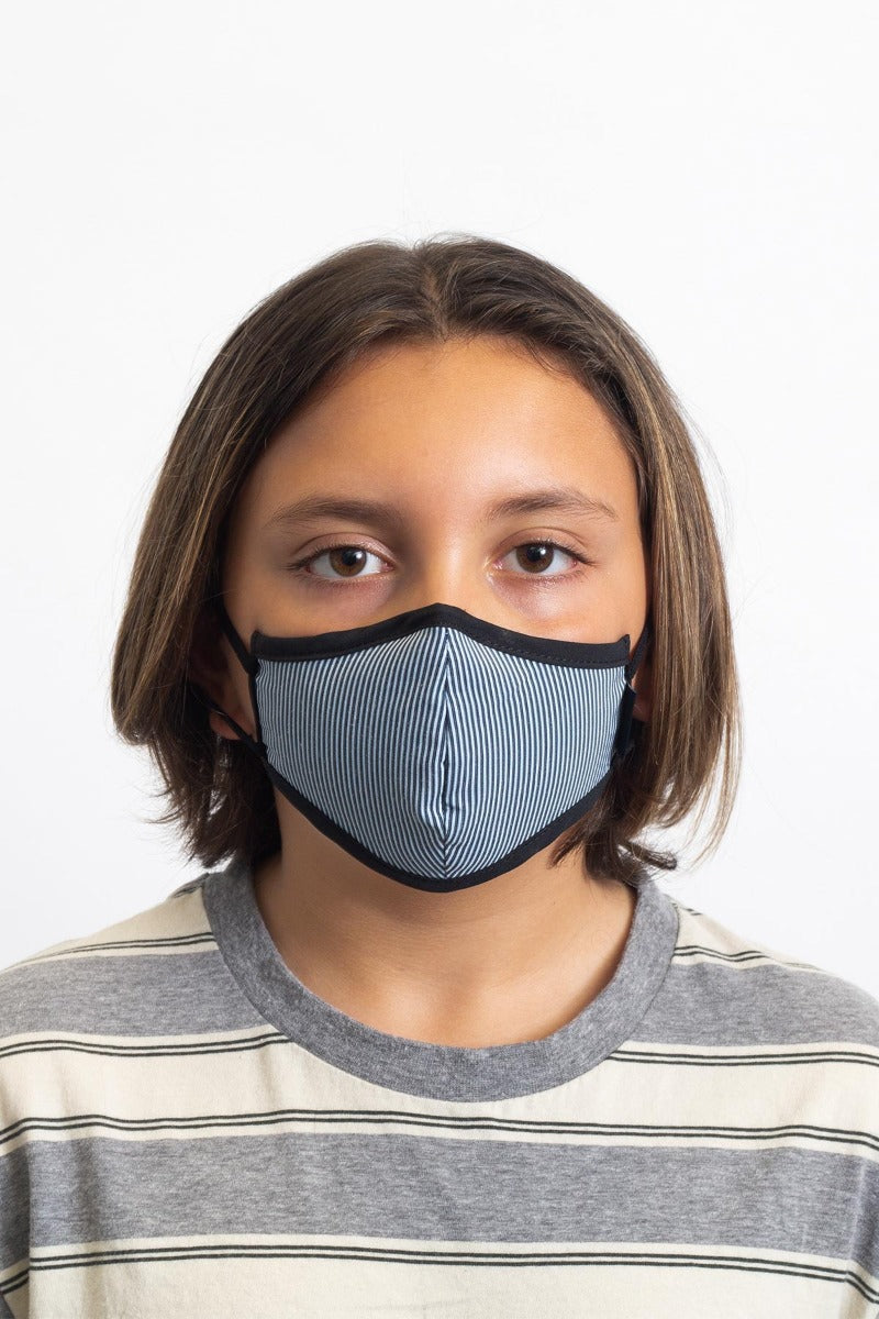 Blue Unisex Brixton Youth Antimicrobial Face Masks | 698734-HYJ