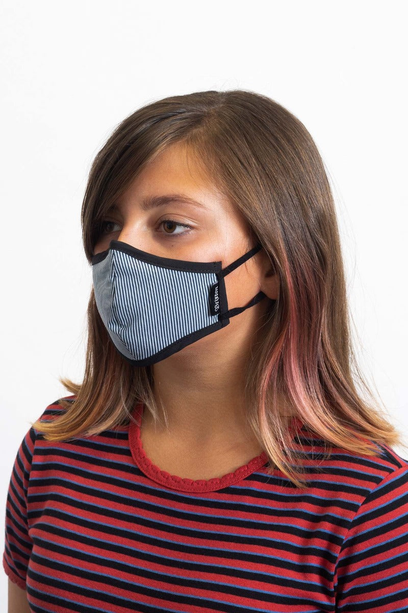 Blue Unisex Brixton Youth Antimicrobial Face Masks | 698734-HYJ