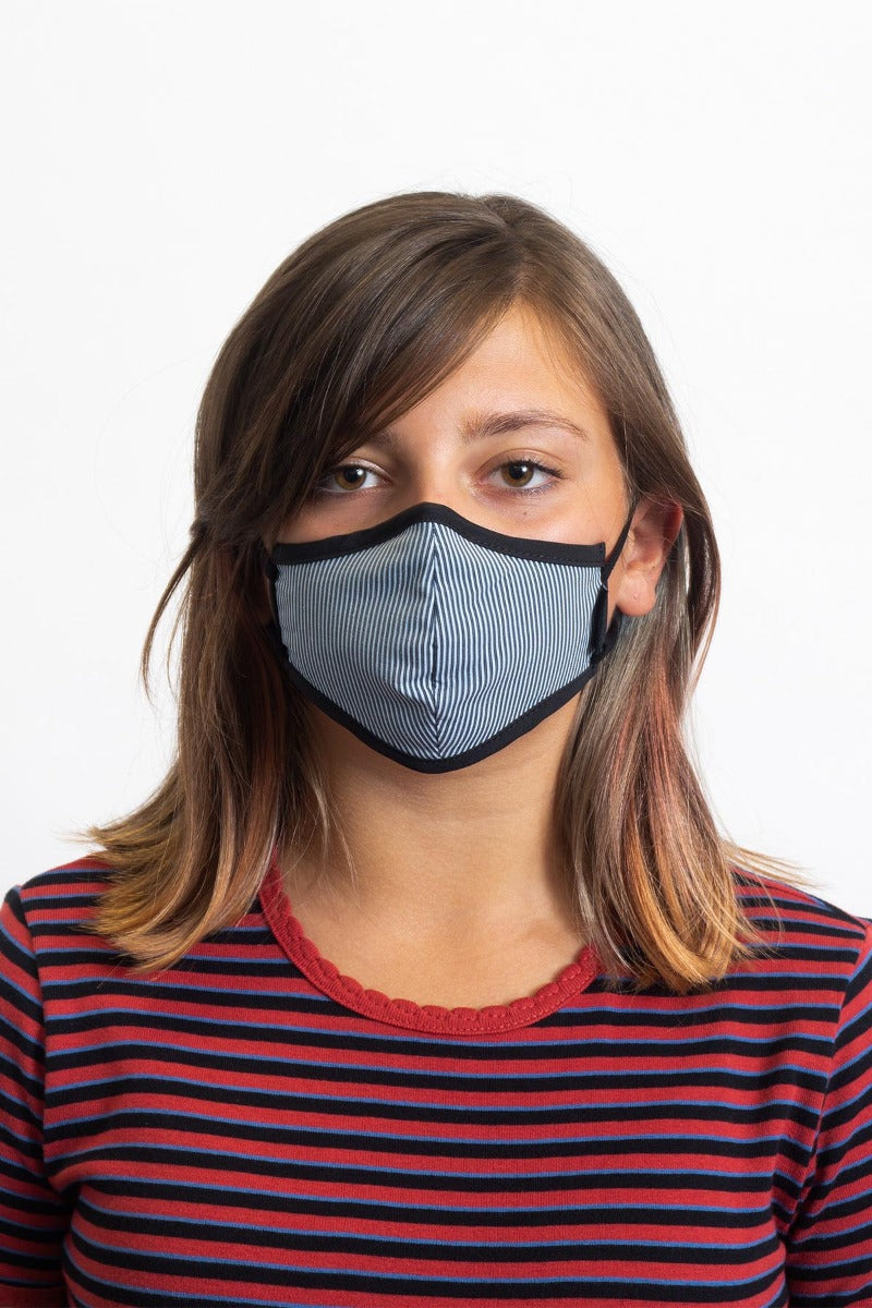 Blue Unisex Brixton Youth Antimicrobial Face Masks | 698734-HYJ