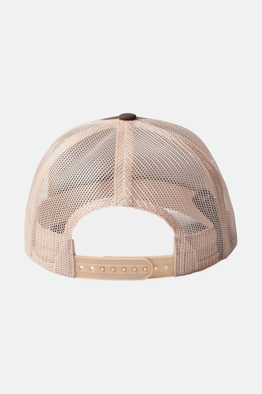 Brown Men's Brixton Crest NetPlus MP Mesh Cap Caps | 071569-MZF