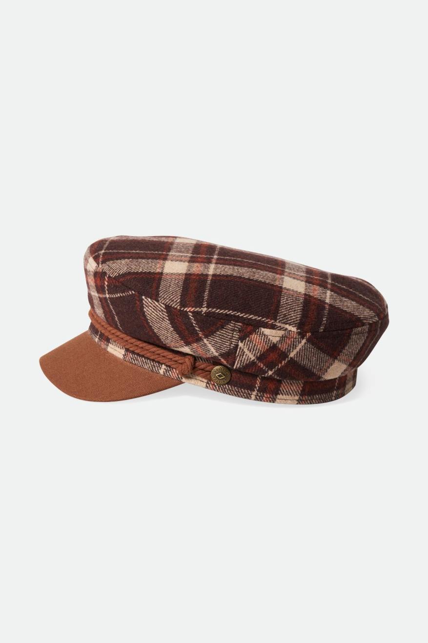 Brown Men's Brixton Fender Jaguar Fiddler Hats | 372891-MPE