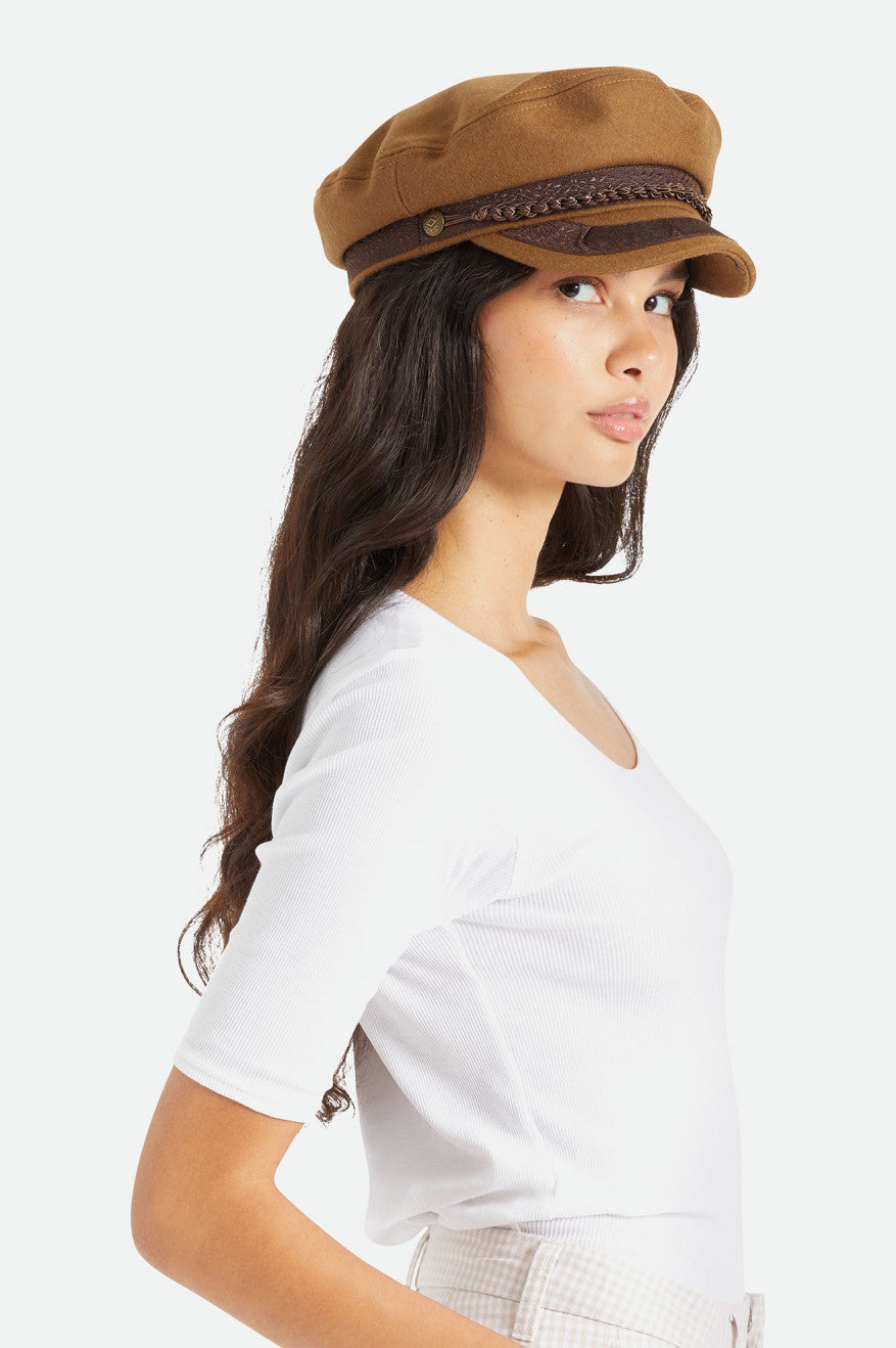 Brown Men's Brixton Fiddler Reserve Hats | 941278-IAU