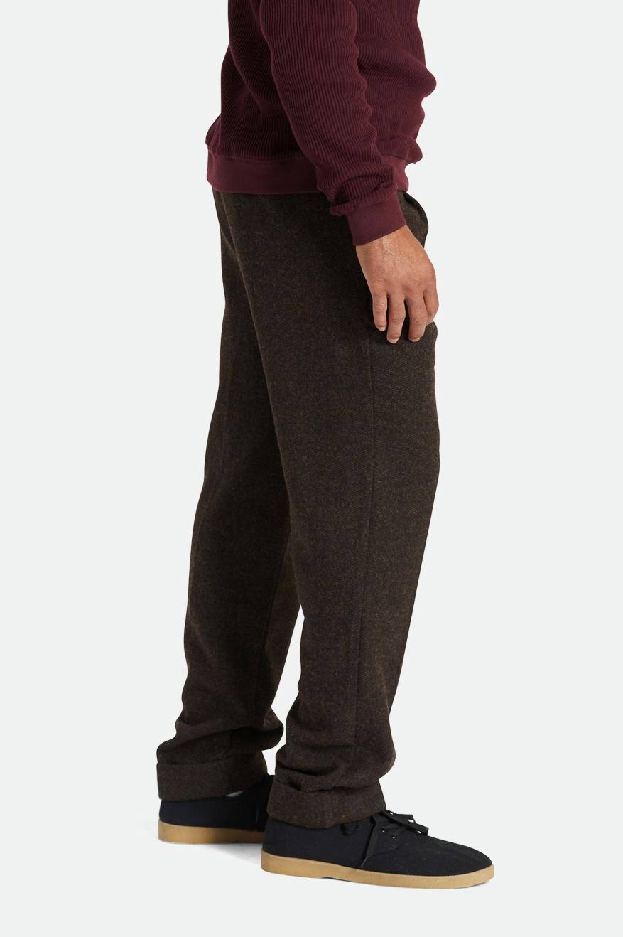 Brown Men's Brixton Regent Reserve Trouser Pants | 128437-PEY