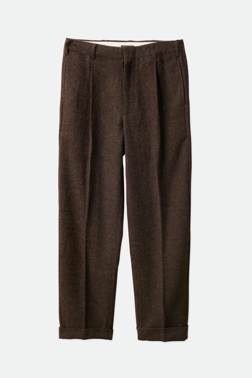 Brown Men's Brixton Regent Reserve Trouser Pants | 128437-PEY