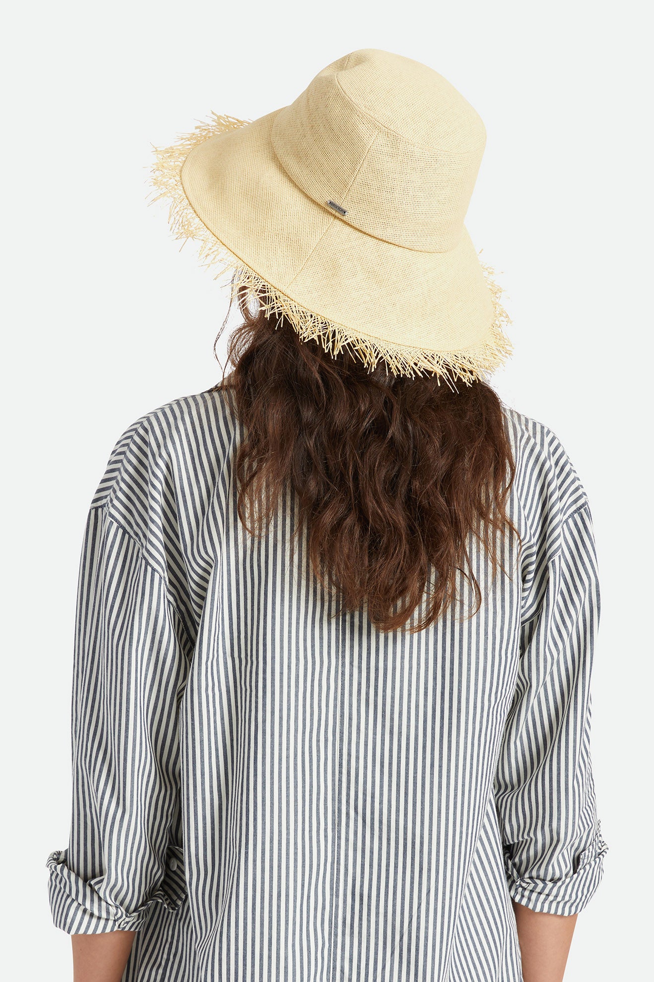 Brown Women's Brixton Alice Bucket Straw Hats | 123597-WQB