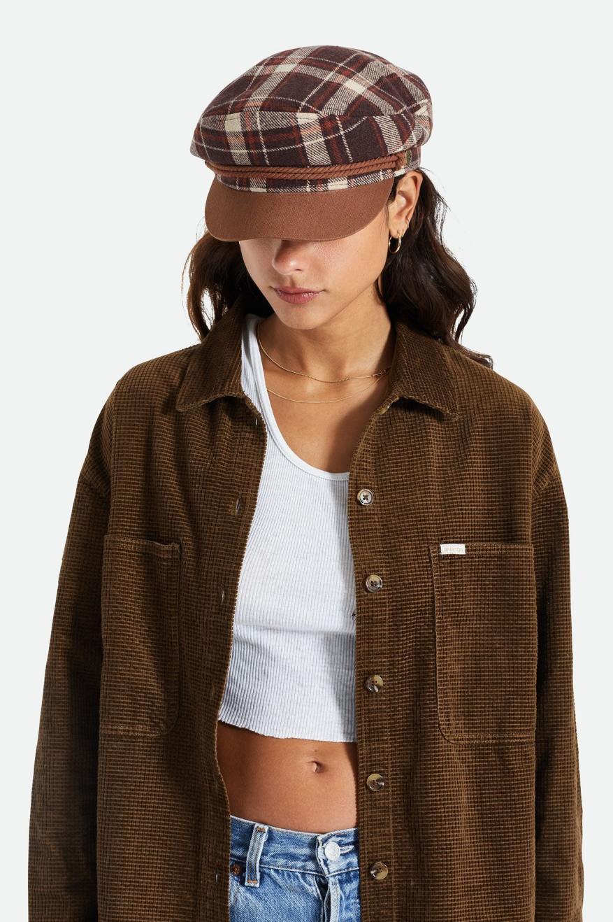 Brown Women's Brixton Fender Jaguar Fiddler Hats | 170435-QGC