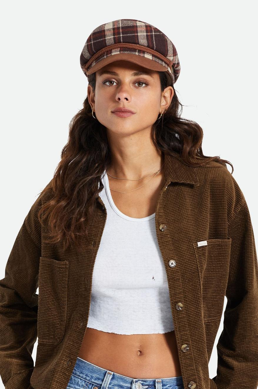 Brown Women's Brixton Fender Jaguar Fiddler Hats | 170435-QGC