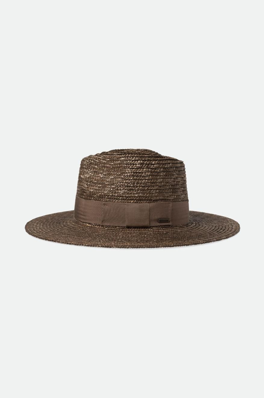 Brown Women's Brixton Joanna Straw Hats | 984026-QNJ