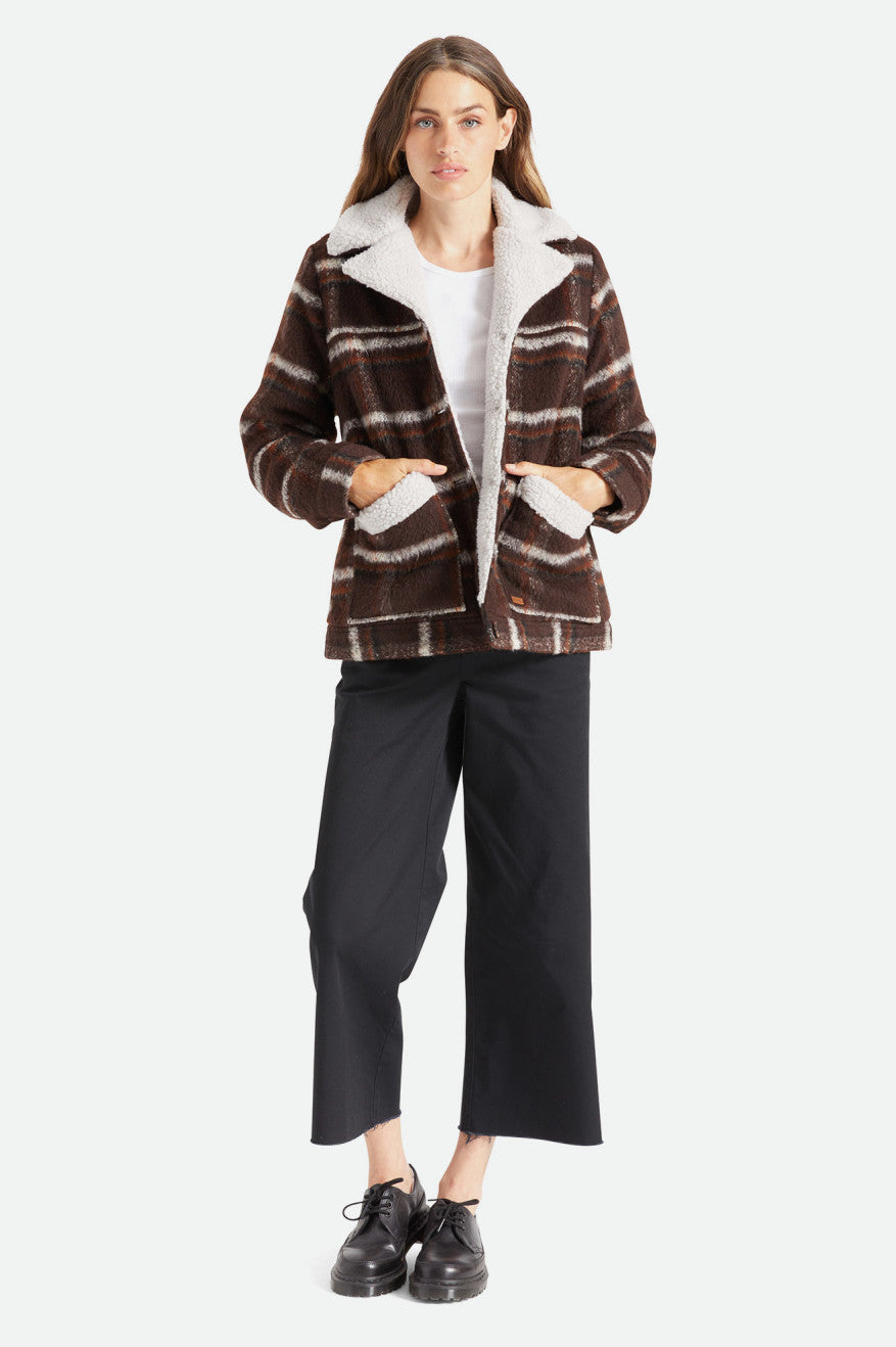 Brown Women's Brixton Nouvelle Jackets | 723598-IYQ